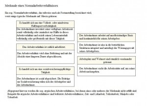 normale arbeitsverhaeltnisse