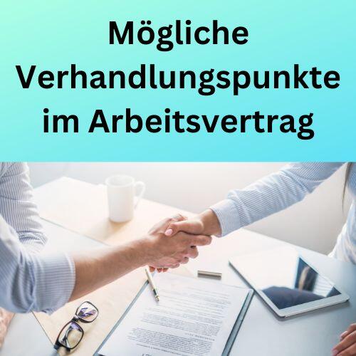 Müssen Pausen Im Arbeitsvertrag Stehen Mögliche Verhandlungspunkte im Arbeitsvertrag